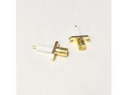 1pc NEW SMA Female Jack RF Coax Connector panel mount solder post Straight Insulator Long 12mm Goldplated wholesale