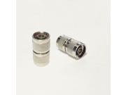 1pc NEW N Male Plug to Male Plug RF Coax Adapter convertor Straight Nickelplated wholesale