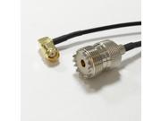 New UHF Female Jack Connector To RP SMA Male Plug Right Angle Connector RG174 Cable 20CM8 Adapter Wholesale Fast Ship