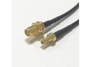 New Modem Antenna Cable RPSMA Female Jack nut to CRC9 Male Plug Connector RG174 Cable 20CM 8inch Pigtail