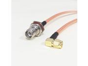 High quality low attenuation RP TNC Female Jack Connector Switch SMA Right Angle Male Plug Connector RG142 50CM 20 Adapter