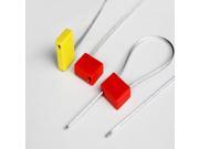 10pcs Square flat Cable Wire seals 27cm Container Metal Wire Cable Ties Steel plastic self locking seals