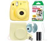 Fujifilm Instax Mini 8 Instant Film Camera kit (Yellow)