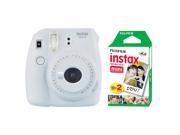 Fujifilm Instax Mini 9 Instant Film Camera Smokey White + 20 Sheets Instant Film