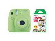 Fujifilm Instax Mini 9 Instant Film Camera Lime Green + 20 Sheets Instant Film