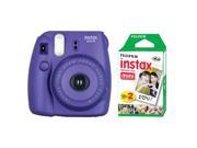 Fujifilm Instax Mini 8 Instant Film Camera Grape With 20 Sheets Instant Film