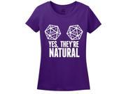 Yes They re Natural Women s T Shirt Medium Purple