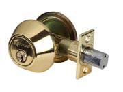 Kenaurd Premium Polished Brass Double Sided Double Cylinder Deadbolt Lock SC1 Keyway