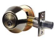 Kenaurd Premium Antique Brass Double Cylinder Deadbolt Lock Keyed Alike KW1 Keyway