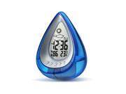 Water Powered Environmental Protection Thermometer Humidity Alarm Snooze Clock
