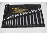 14PCs Ratchet Spanner Gear Wrench Combination Wrench Set 8 24mm