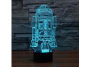 Spaceship 3D Touch Remote Control Table Desk Night Light Lamp Art Sculpture Lights 7 Colors Change