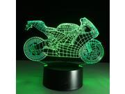 Motorcycle 3D Creative Touch Remote Table Desk LED Night Light Lamp