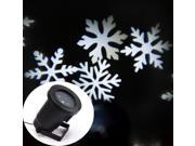 White Snowflake Landscape Projector Wall Motion Lamp Light for Christmas Halloween Wall