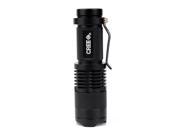 Waterproof LED Flashlight Torch 3 Modes zoomable Adjustable Focus Lantern Portable Light