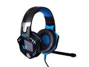 Blue EACH G2000 Over ear Gaming Headphone Headset with Mic LED Light for PC Games