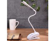 Battery or USB Rechargeable Clip LED Desk Lamp Touch Sensitive Control Panel