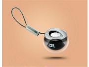 Mini Portable Crystal Ball Bluetooth speaker outdoor fashion speaker for phone pc laptop Black