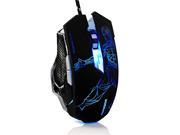 3200 DPI 6 Button Wired Professional Gaming Mouse with LED Optical Colorful Breathing Lights White
