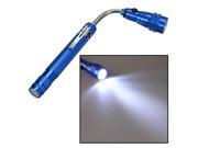3 LED Torch Telescopic Zoomable Flex Magnetic Lamp Flashlight Blue
