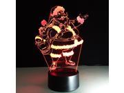 Santa Claus 3D Night Light with 7 Colors Changing Christmas Gifts