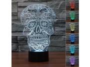 Skull Jesus 3D 7 Colors Changing Night Light Table Desk Lamp for Home Decor