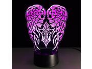 Skull 3D Illusion Night Light Creative LED Home Decor Lamp with 7 Color Changing