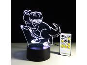 3D Dinosaur 7 Color Change Night Light Best Bithday Xmas Gift