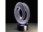 3D Acrylic Optical Illusion Night Light 7 Changing Colors LED Table Lamp Xmas Gifts