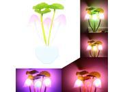 Square Head Plug Electric Light Sensor Dream Mushroom Fungus Lamp LED Lamp 220V 3 LEDs Mushroom Lamp Led Night Lights