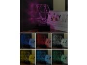 7 Colors Changing Animal Horse Led Night Lights 3D LED Desk Table Lamp as Home Decoration