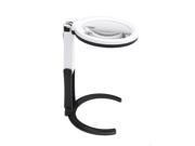 Portable 10 LED 2x Light Magnifier Magnifying Glass with Light Lens Table Desk type Lamp Handheld Foldable Loupe
