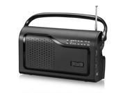 AM FM Portable Radio Black