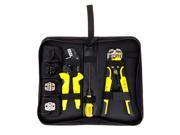4 In 1 Wire Crimper Tools Kit Engineering Ratcheting Terminal Crimping Pliers Wire Crimper Wire Stripper S2 Screwdiver