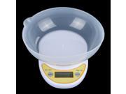 Portable LCD Display Digital Scale Electronic Kitchen Scale 5kg 1g Food Parcel Weighing Balance with Bowl
