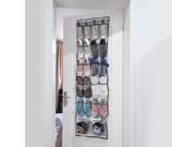 22 Pockets Multi purpose Shoes Organizer 6 Layers Storage Bag Transparent Hanging Closet Foldable Door Hanging Shoes Storage Box