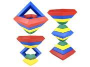 15pcs Kids toys Diamond Changeable Building Blocks Magic Tower Pyramid Cube Assembly Educational Toy for Baby Children