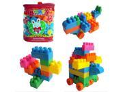 74 Piece Building Bloks Plastic Kids Puzzle Educational Building Blocks Bricks Toys DIY Bloks Toy Set
