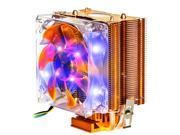 Dual Heat Pipe 3pin Pwm Fan Cpu Cooler Heatsink For Intel for AMD Y002