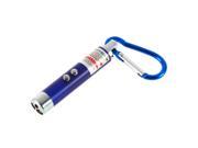 5psc Mini 5mW 2 in 1 LED Laser Pen Pointer Flash Light Torch Emergency Keychain