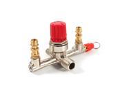 Double Outlet Tube Alloy Air Compressor Switch Pressure Regulator Valve Fit Part