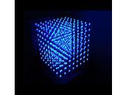 3D Light Squared 8x8x8 LED Cube White LED blue Ray Kit