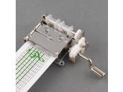 Tape Hand Crank Music Mechanical Musical Box Set with Hole Puncher 20 Note Paper Strips Make Your Own Song