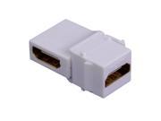 5 Pack HDMI Keystone Female to Female Coupler Snap in for Wall Plate White