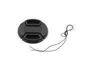 2pcs 52Mm Front Lens Cap Hood Cover Snap On With Cord for all Canon Lens Filter
