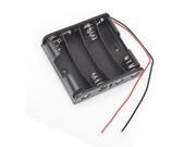 5pcs Plastic Standard AA Size 4 AA Battery Case Holder Box