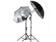 2pcs 83cm 33 inch Studio Video Flash Light Grained Umbrella Reflective Reflector Portable Photo Photography Umbrellas
