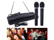 1set Microphone System Professional Wireless Dual Handheld 2 x Mic Receiver