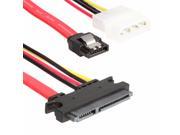 Sata 7 15p To Sata 7p M IDE 4P Hard Disk Power Data Cable 31CM 26AWG High Speed Up To 300 MB Seconds