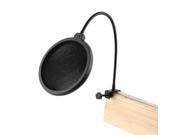 Double Layer Studio Microphone Mic Wind Screen Pop Filter Swivel Mount Mask Shied For Speaking Recording